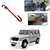 AutoStark 3r Red Car Steering Wheel Lock Pedal Saftey Interior Accessories For Mahindra Bolero