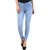 Angela Women Slim ice blue,  Fit Ankle length jeans