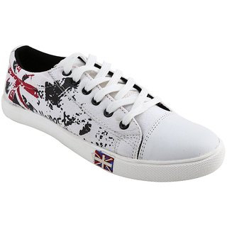 aadi white casual shoes