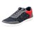 Aadi Men's Gray and Red Lace Up Casual Shoes