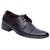 Aadi Black Lace-up Leather Smart Formals Shoes For Men