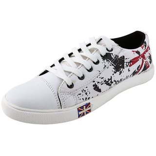 aadi white casual shoes