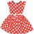 Saarah Red Cotton Frock for girls