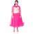 Saarah Pink Net Dresses for girls