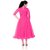 Saarah Pink Net Dresses for girls
