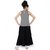 Saarah Black Net Top and Skirt Set for Girls