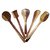 Bhavya Enterprises  Set of 5 Wooden Serving and Cooking Spoon Kitchen Tools Utensil