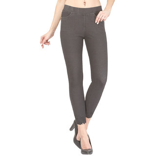 Buy Boom JNS Womens Cotton Lycra Black Jeggings Online 1439 from ShopClues