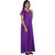 Glossia Purple  Cotton Nighty & Night Gowns