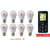 Alpha LED Bulb Free Mobile Combo Pack of 8 Bulbs 5W