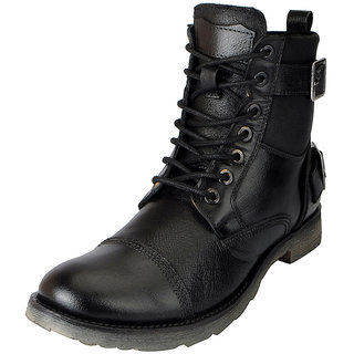 black high ankle shoes