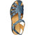 Dr.Scholls Women's Blue Leather Outdoor Closed Sandals and Floaters
