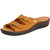 Dr.Scholls Women's Tan Leather Outdoor Buckle Sandals and Floaters