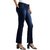 Women's Blue Bootcut Mid Rise Regular Length Denim Stretchable Jeans