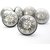 Casa Decor Pack of 6 Ornate Black Ceramic Silver Filigree Knobs For Cabinets & Cupboards Drawer Pulls