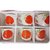 Creame  Orange Color Hot  Cold Ceramic Beverage Cup  Saucer for Coffee  Tea Cups For Dcor Table or Dining Set of 6