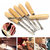 6pcs New Wood Carving Chisel Woodworking Hand Tool Mayitr For Hobby DIY Gouges