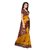 Fabwomen Mustard Tussar Silk Floral Saree With Blouse