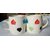 Multi Color Hot  Cold Ceramic Beverage Cup  Saucer for Coffee  Tea Cups For Dcor Table or Dining Set of 2