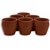 Brown Color Kulhd Tea Cups, Kulhad Mugs, kulhad clay cups, Coffee Cups For Dcor Table or Dining Set of 6