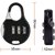 Small 3 Digit Re-settable Code Number Combination Lock Suitcase Bag Padlock Small Random Colours