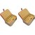 ADWITIYA Set of 2 - Rust Faux Leather Ring Folder Storage Jewelry Organizer Travel Friendly Paperboard Gift Box