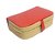 ADWITIYA Set of 2 - Rust Faux Leather Earring Folder Storage Jewelry Organizer Travel Friendly Paperboard Gift Box