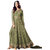 FKART Designer Stylish Green Net Embroidered Semi Stitched Anarkali dress material(MAISHA-4707Green)