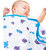 Wonder Wee Premium Blanket For Kids / Baby 100  Cotton Muslin For 0  48 Months  6 Layered  XXL Size - Blue Sea Animals