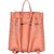 Styler king Women Girls Ladies Backpack Fashion Shoulder Bag Rucksack PU Leather Travel bag (Peach)