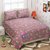 The Intellect Bazaar 152 TC 100  Pure Cotton Double Bedsheet,Pink