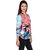 Bronze Multicolor Stylish Geometric Printed Full Sleeve Party Top