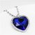 Titanic Heart Of The Ocean Blue Gem Pendant Crystal Chain Necklace Jewelry