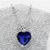 Titanic Heart Of The Ocean Blue Gem Pendant Crystal Chain Necklace Jewelry