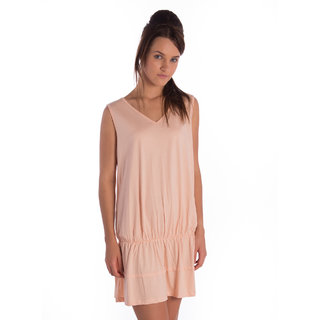 Bombay High Cotton Pale Peach Comfort Fit Dress