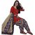 JBS SUCHI FASHION Red Cotton Patiyala Set Dress Material
