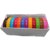Beadsnfashion Plastic Colourful Broad Bangles Kada For Silk Thread Jewellery Making, Full Box 12 Pcs, Size2.4