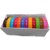 Beadsnfashion Plastic Colourful Broad Bangles Kada For Silk Thread Jewellery Making, Full Box 12 Pcs, Size2.6