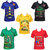Pari  Prince Printed Polo Cotton Multicolor T-shirts (set of 5)