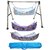 Smart Baby Products Square Pipe Folding Baby Cradle with Three Units of Cotton Hammocks