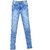 BAT Light Blue Solid Jeans For Girls