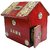 classic shoppe hut shape money bank color-red