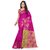 Satyam Weaves Purple Jacquard Self Design Saree With Blouse