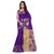Satyam Weaves Purple Jacquard Self Design Saree With Blouse
