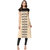 IVES Beige  Printed Cotton Straight Kurti for Women