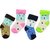 Neska Moda Premium Terry Cotton Ankle Length Multicolor Kids 4 Pair Socks For 0 To 2 Years SK321