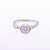 Beautiful 925 Sterling Silver White Synthetic Stones Ring - SRID0109