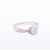 Beautiful 925 Sterling Silver White Synthetic Stones Ring - SRID0109