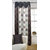 Enaakshi 1PC Floral Door Curtains with scallops, Brown