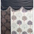 Enaakshi 1PC Floral Door Curtains with scallops, Brown